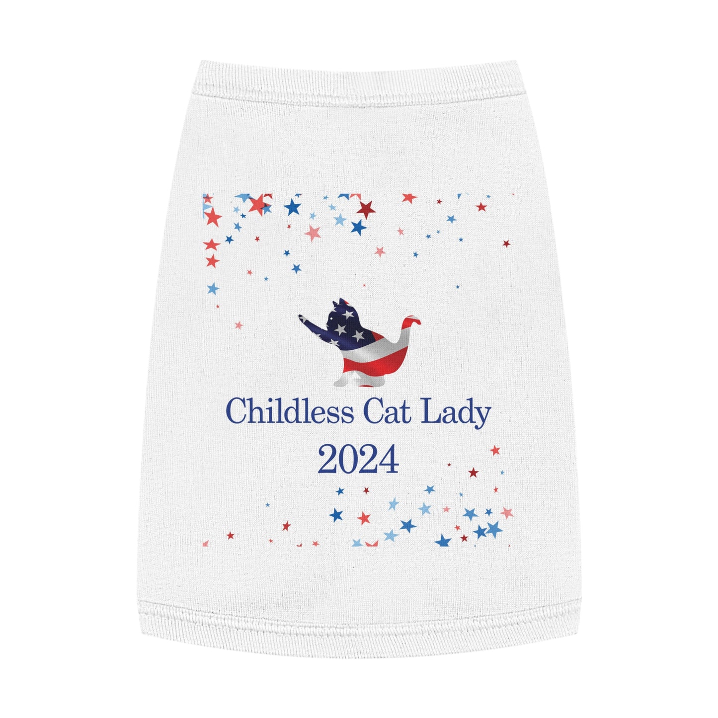 Blue Childless Cat Lady 2024 Pet Tank Top