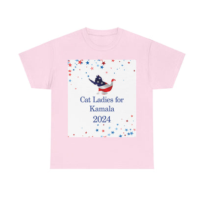 Cat Ladies for Kamala Heavy Cotton Tee