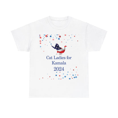 Cat Ladies for Kamala Heavy Cotton Tee