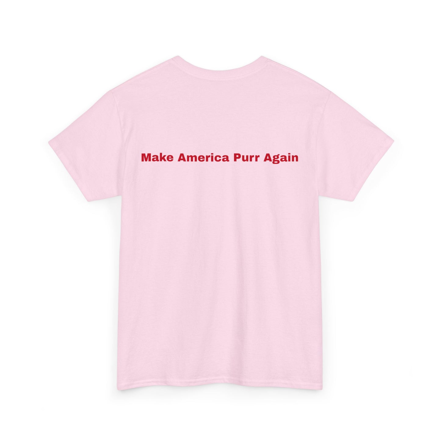 Red Childless Cat Lady 2024 US Election Heavy Cotton Tee