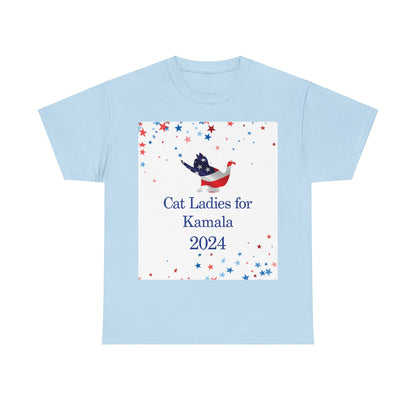 Cat Ladies for Kamala Heavy Cotton Tee