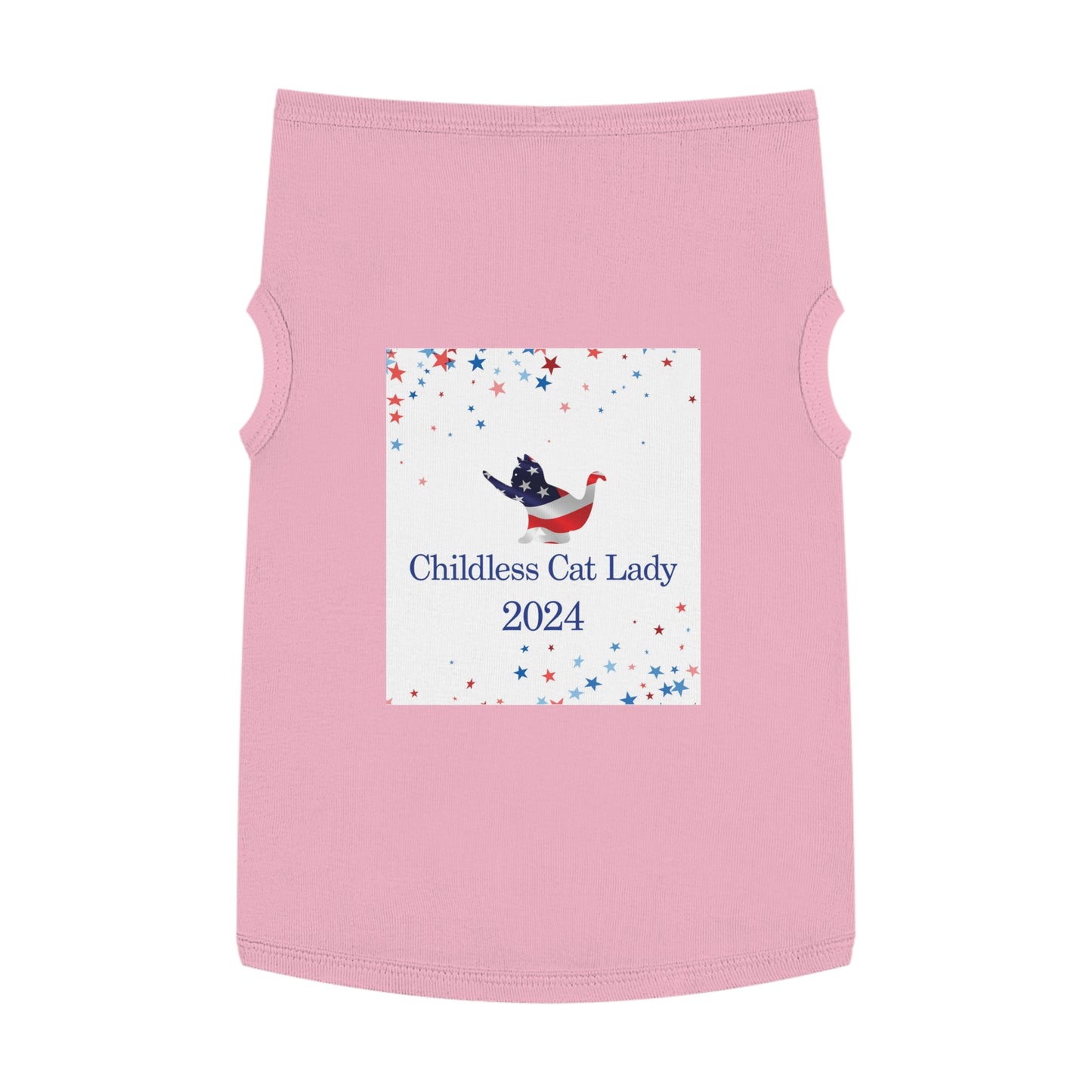 Blue Childless Cat Lady 2024 Pet Tank Top